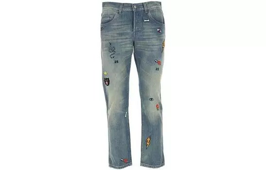 Джинсы мужские синие Gucci, синий