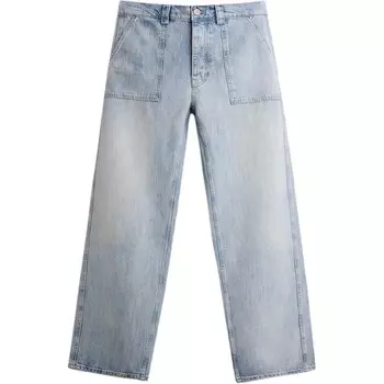 Джинсы мужские средние синие Zara, синий