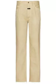 Джинсы мужские Straight 5 Pocket Fear Of God, цвет Washed Dune