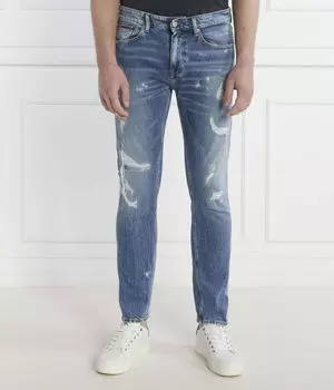 Джинсы мужские Tommy Jeans с эффектом потертости, синий