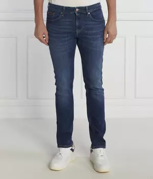 Джинсы мужские Tommy Jeans Slim Fit с нашивкой логотипа, синий