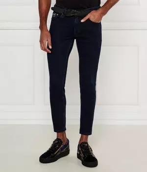 Джинсы мужские Versace Jeans Couture Трой обтягивающего кроя короткие, синий