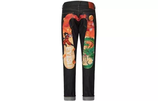 Джинсы мужские X Dragon Ball Z Co-Branded Denim Blue Evisu, синий