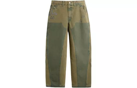 Джинсы мужские зеленые Zara, зеленый