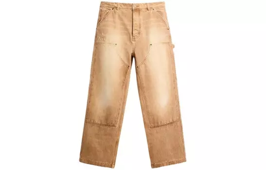 Джинсы мужские желтого цвета Zara, желтый