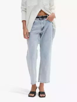 Джинсы MY ESSENTIAL WARDROBE Lucy High Waist Cropped, цвет light blue retro