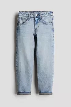 Джинсы на подкладке свободного кроя H&M, синий