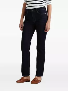 Джинсы на пуговицах Lauren Ralph Lauren, синий