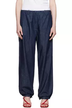 Джинсы на шнурке Dries Van Noten, индиго