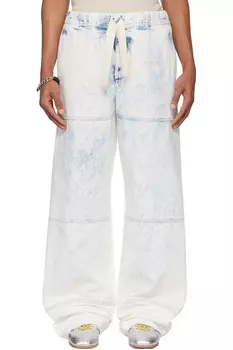 Джинсы на шнурке Dries Van Noten, синий