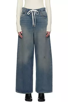 Джинсы на шнурке Mm6 Maison Margiela, мультиколор