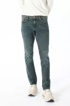 Джинсы на теле с потертым эффектом Colin'S, синий