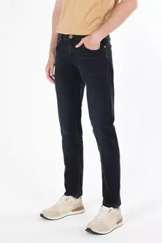 Джинсы на теле с потертым эффектом Colin'S, синий