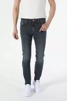 Джинсы на теле с потертым эффектом Colin'S, серый