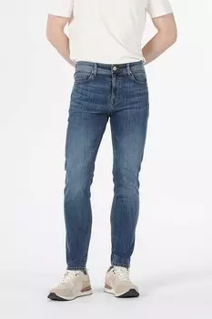 Джинсы на теле с потертым эффектом Colin'S, синий