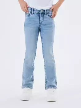Джинсы Name It Bootcut "NKFPOLLY SKINNY BOOT JEANS 1142-AU NOOS", эластичные, голубой