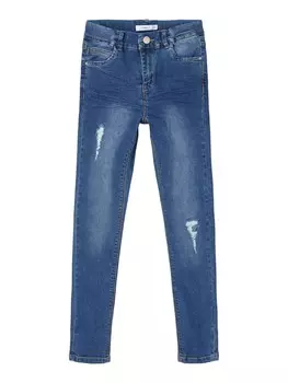 Джинсы name it Mdchen High Waist Stretch, синий