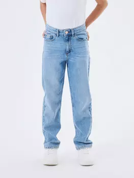 Джинсы name it Mdchen Straight Leg Denim Hose NKFROSE, синий