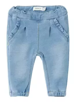 Джинсы Name It пот "NBFBELLA ROUND JEANS 6101-TR NOOS" с прохладным эффектом истирания, голубой