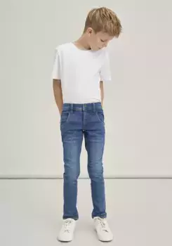 Джинсы Name It стрейч "NKMSILAS DNMTAX PANT", синий