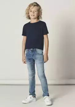 Джинсы Name It стрейч "NKMTHEO DNMTHAYER COR1 SWE PANT", голубой