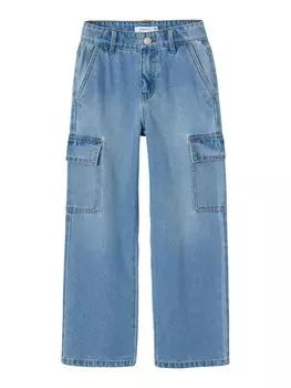 Джинсы NAME IT Wide leg Jeans ROSE, синий деним