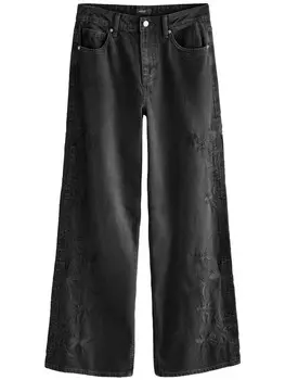 Джинсы Next Wide leg Jeans, черный