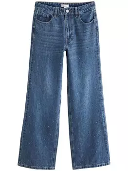 Джинсы Next Wide leg Jeans, темно-синий
