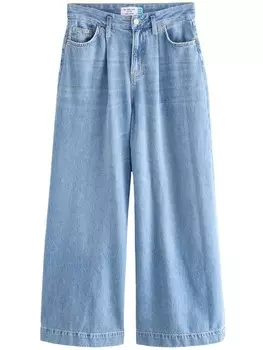 Джинсы Next Wide leg Pleated Jeans, синий
