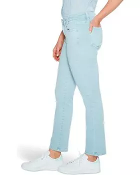Джинсы NIC+ZOE Colored Mid-Rise Straight Ankle Jeans, цвет Mist