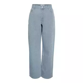 Джинсы Noisy May Jannel Loose Fit Fo088Lb high waist, синий