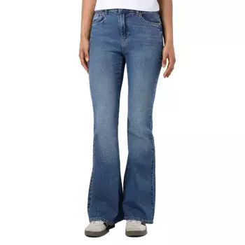 Джинсы Noisy May Kareen Flare Leg Fit Az436Mb high waist, синий