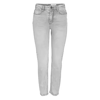Джинсы Noisy May Moni Straght Ankle Fit Az277Lg high waist, серый