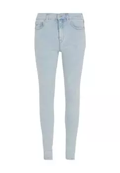 Джинсы «Нора», зауженный крой, завышенная талия, женские TOMMY Jeans, цвет Denim Light
