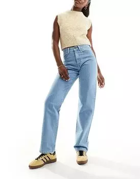 Джинсы noxon с высокой талией и прямыми штанинами в цвете Stone Bleached Carhartt WIP