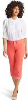 Джинсы NYDJ Petite Marilyn Crop Cuff in Fruit Punch, цвет Fruit Punch