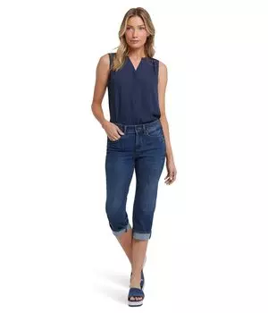 Джинсы NYDJ Petite Marilyn Straight Crop Jeans in Rio Rapids, цвет Rio Rapids