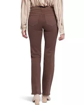 Джинсы NYDJ Petite Marilyn Straight in Coffee Bean, цвет Coffee Bean