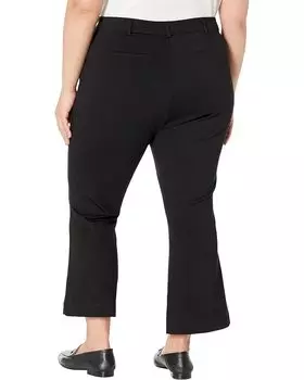 Джинсы Nydj Plus Size Flare Crop Bootcut in Black, черный