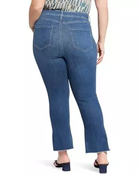Джинсы NYDJ Plus Size High-Rise Slim Bootcut Ankle w/ Fray in Awakening, цвет Awakening
