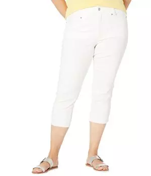 Джинсы NYDJ Plus Size, Plus Size High-Rise Ami Capris in Optic White