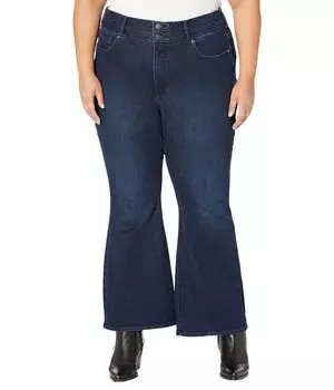 Джинсы NYDJ Plus Size, Plus Size High-Rise Ava Flare Panel Waistband in Underground