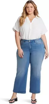 Джинсы NYDJ Plus Size Teresa Wide Leg Ankle in Riviera Sky, цвет Riviera Sky