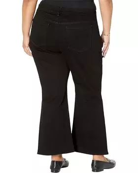 Джинсы NYDJ Plus Size Waist Match Relaxed Flare in Black Rinse, цвет Black Rinse