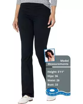 Джинсы NYDJ Pull-On Marilyn Straight in Black, черный