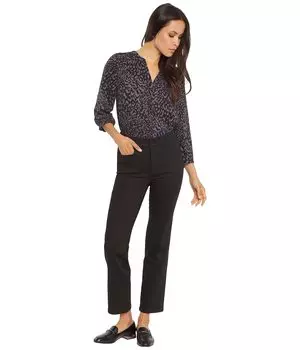 Джинсы NYDJ, ThighShaper Straight Ankle Jeans in Black Rinse