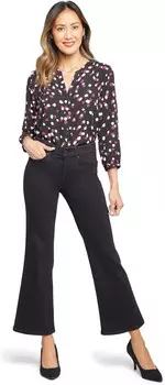 Джинсы NYDJ Waist Match Relaxed Flare in Black Rinse, цвет Black Rinse