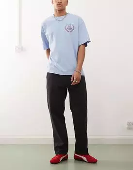 Джинсы Obey Hardwork Carpenter черного цвета с эффектом потертости