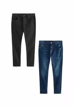 Джинсы облегающего кроя 2 PACK Next, синий