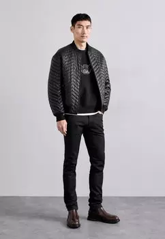 Джинсы облегающего кроя 5 POCKETS PANT Emporio Armani, черный